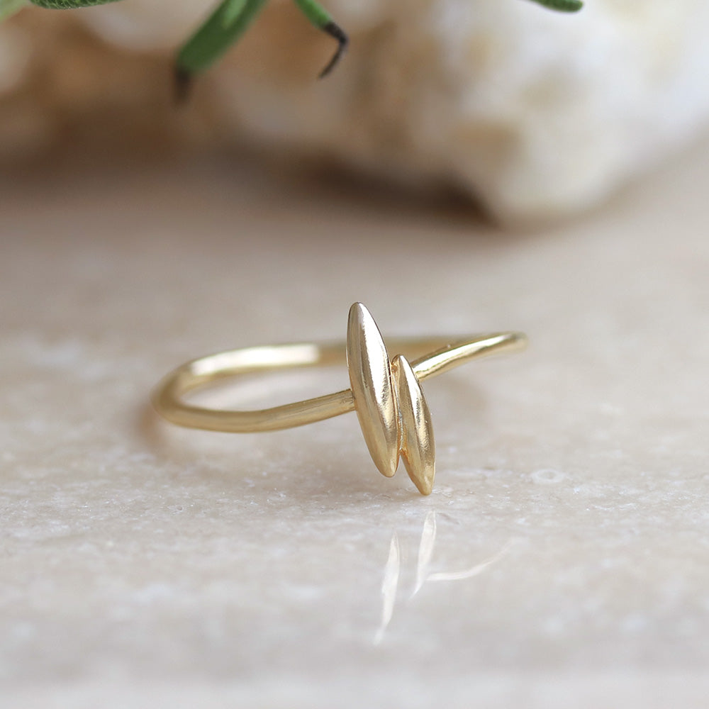 Gold Plated Seed Ring - osewaya