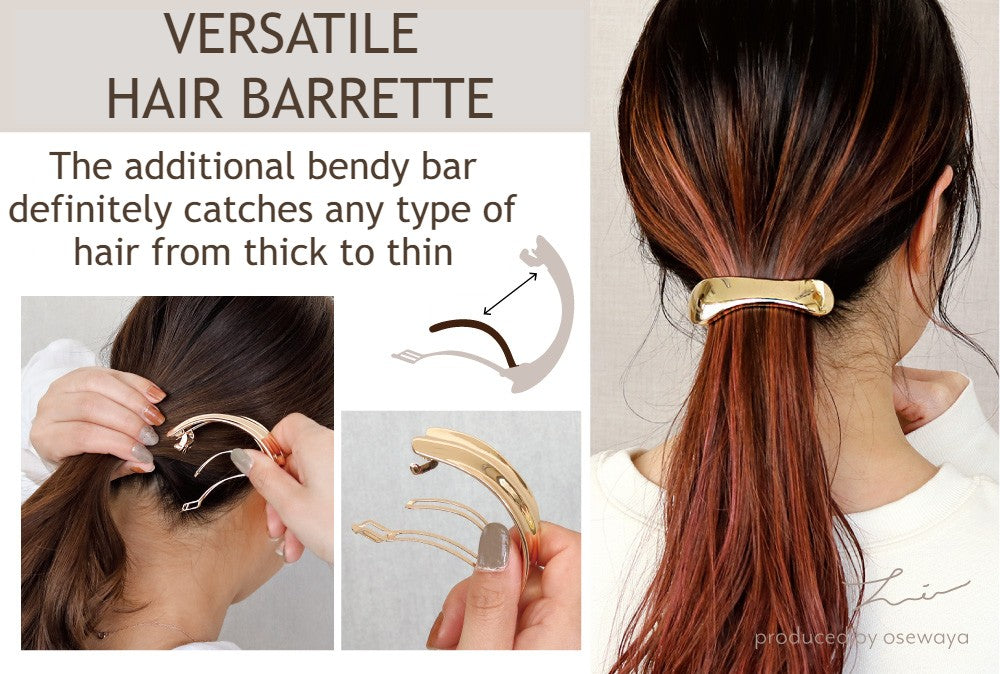 Round Versatile Hair Barrette