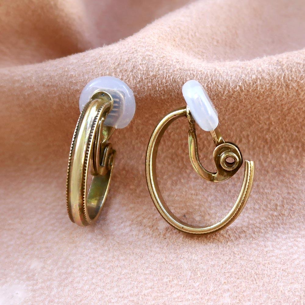 Vintage Look Hoop Clip On Earrings - osewaya