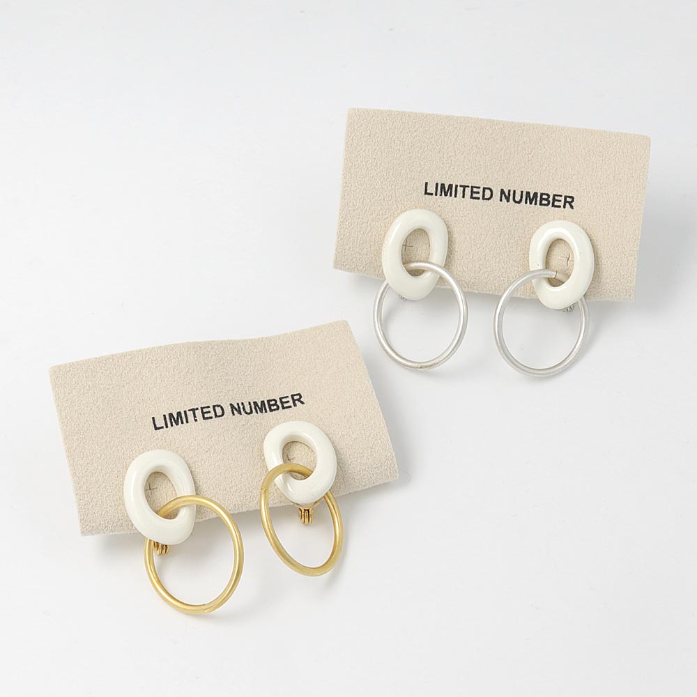 Double Link Clip On Earrings