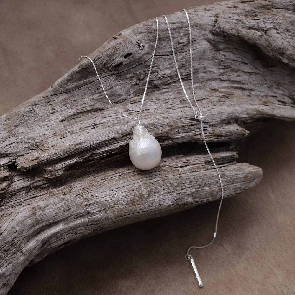 Chunky Freshwater Pearl Long Necklace