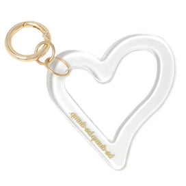 Engraved Hollow Heart Key Ring