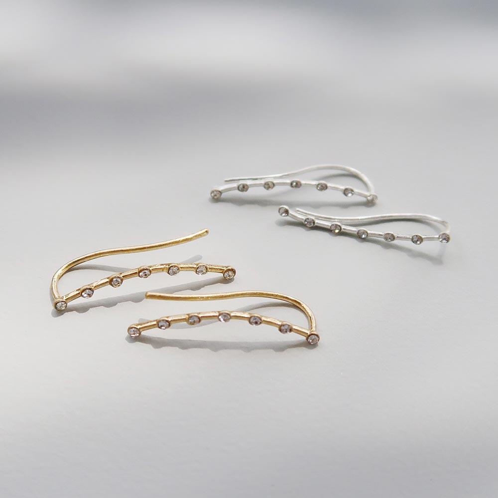 Three-Way Crystal Earrings