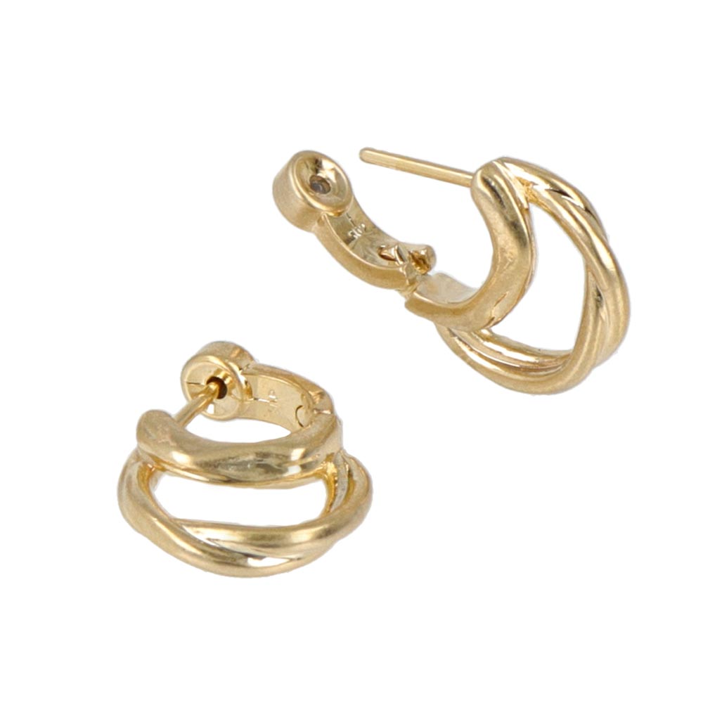 Double Hoop Smooth Touch Earrings