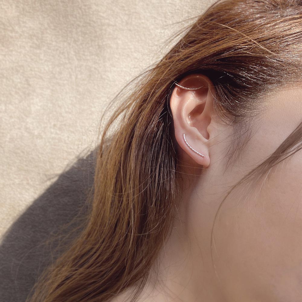 Three Way Hammered Detail Earrings