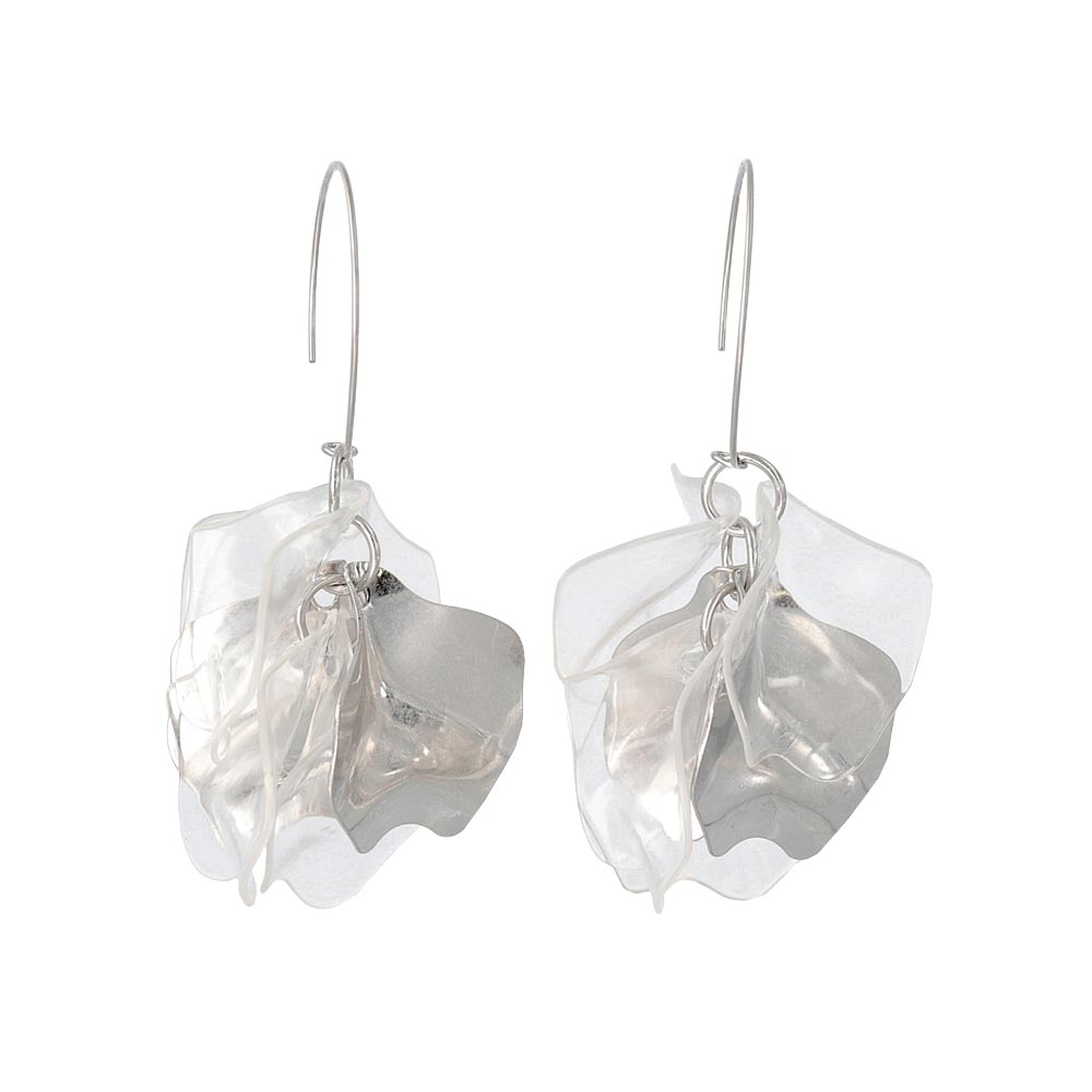 Multi Petal Drop SS Earrings