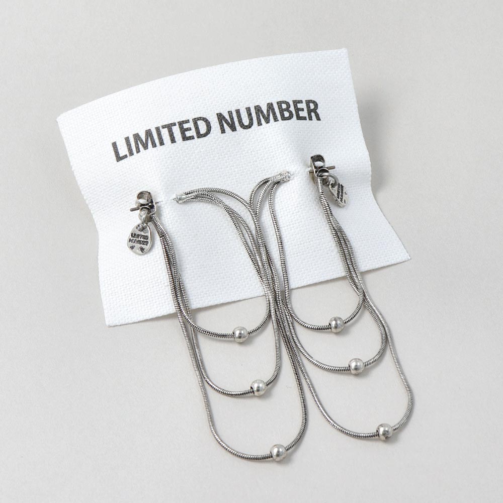 Multi Chain Titanium Earrings