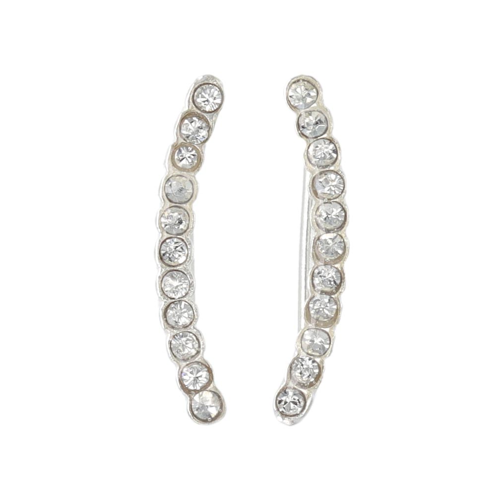 Pave Curve Multiway Earrings