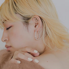 Mariner Chain Hoop Earrings
