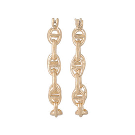 Mariner Chain Hoop Earrings