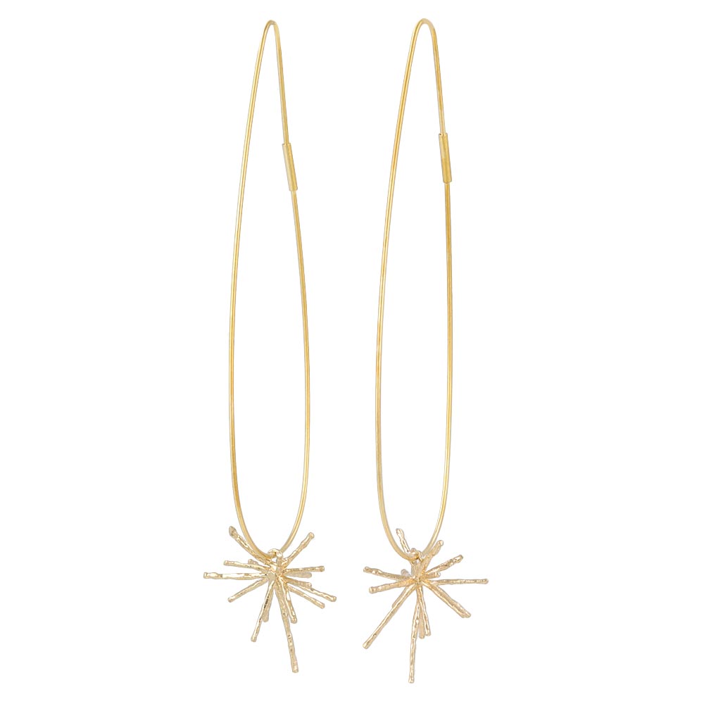 Bright Star Statement Hoop Earrings