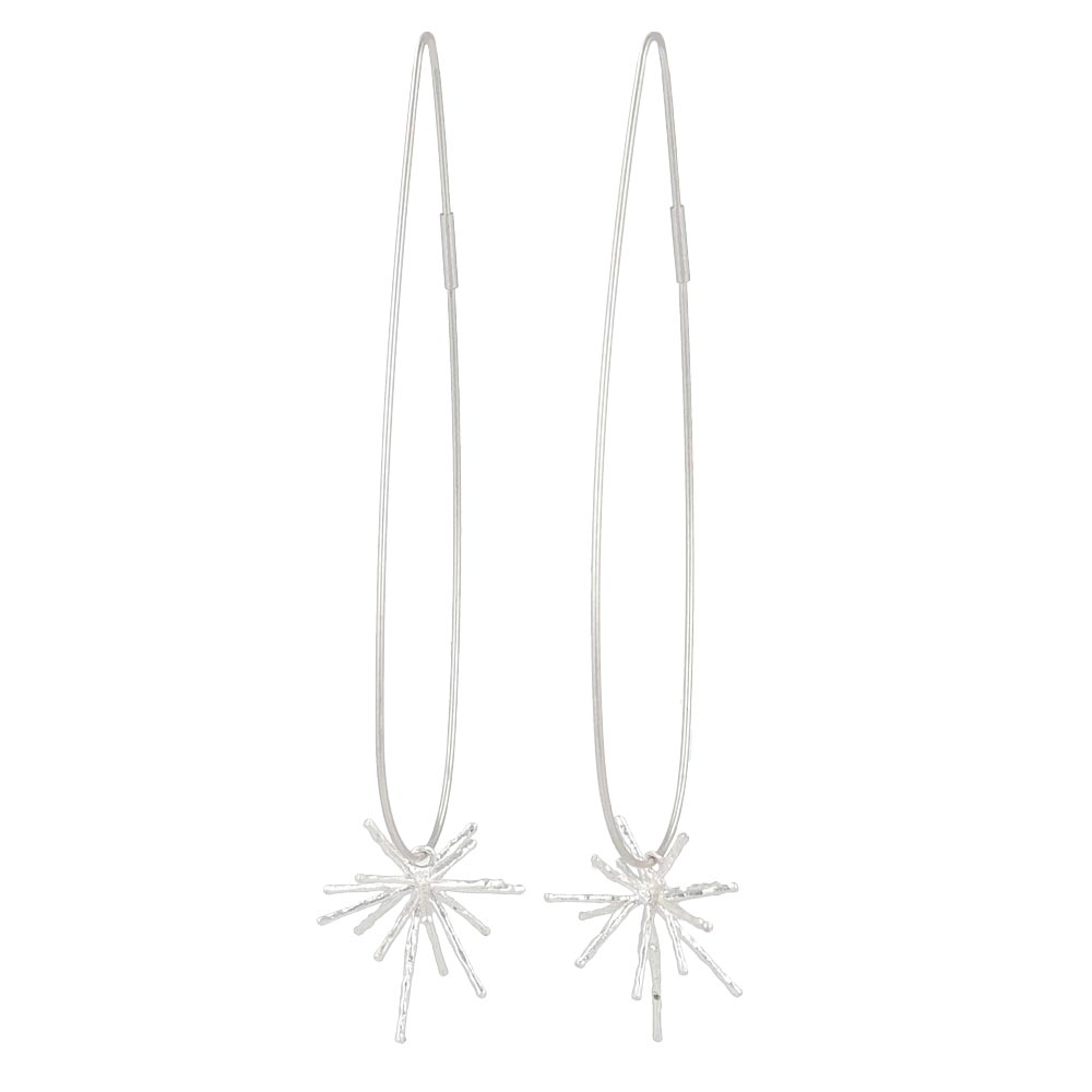 Bright Star Statement Hoop Earrings