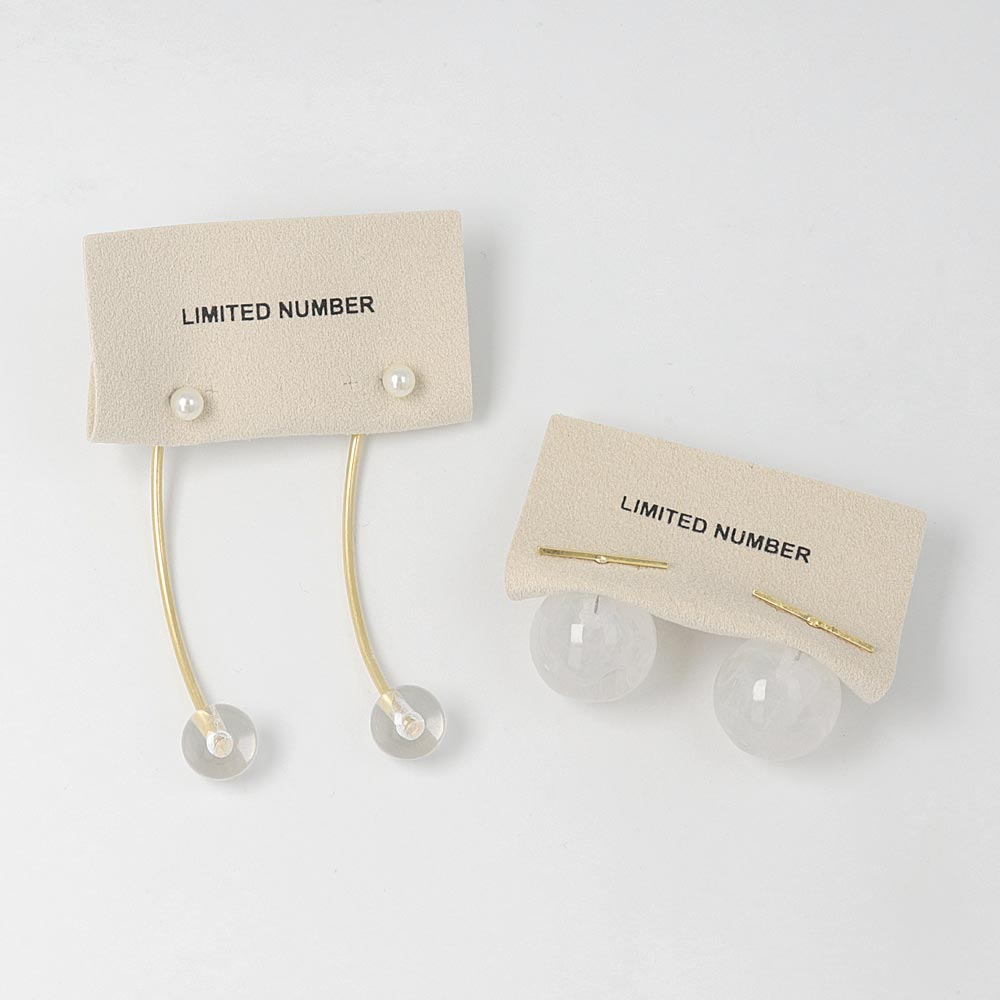 Clear Ball Statement Earrings