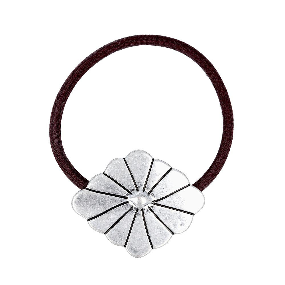 Rhombus Vintage Design Ponytail Holder