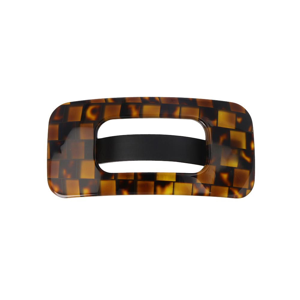 Hollow Rectangle French Hair Barrette