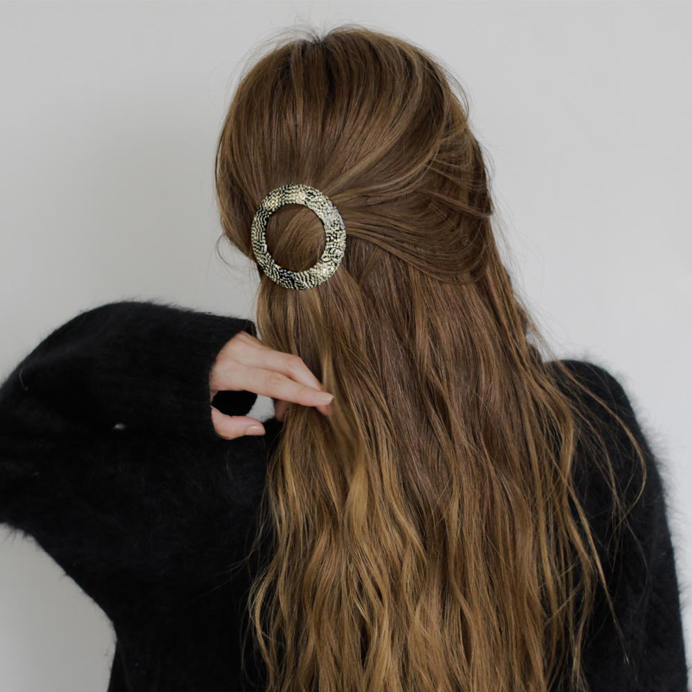 Hollow Large Circle Hair Barrette