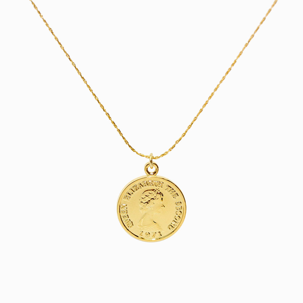 Magnetic Clasp Coin Necklace