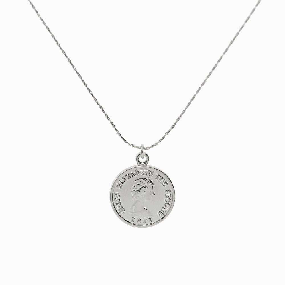 Magnetic Clasp Coin Necklace