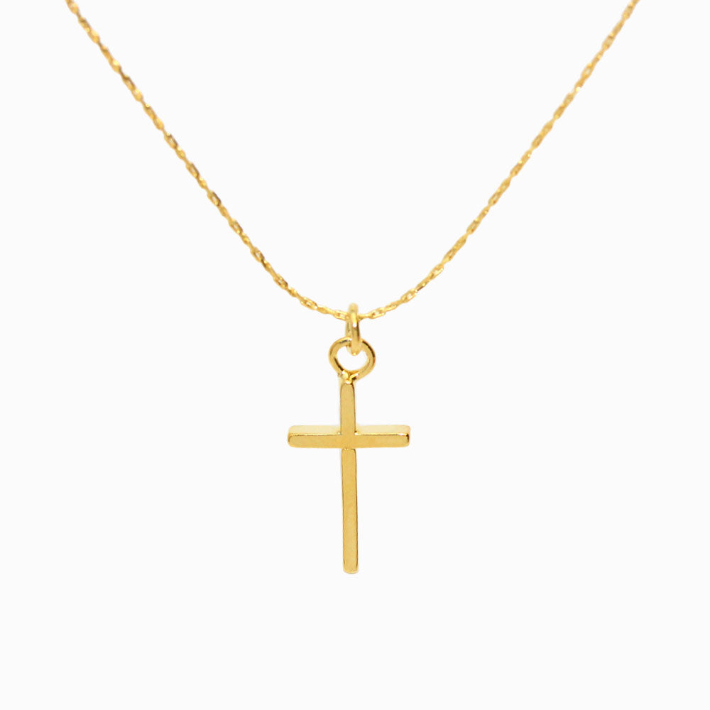 Small Cross Magnetic Clasp Necklace