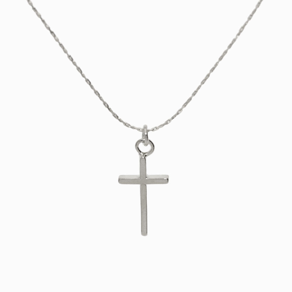 Small Cross Magnetic Clasp Necklace